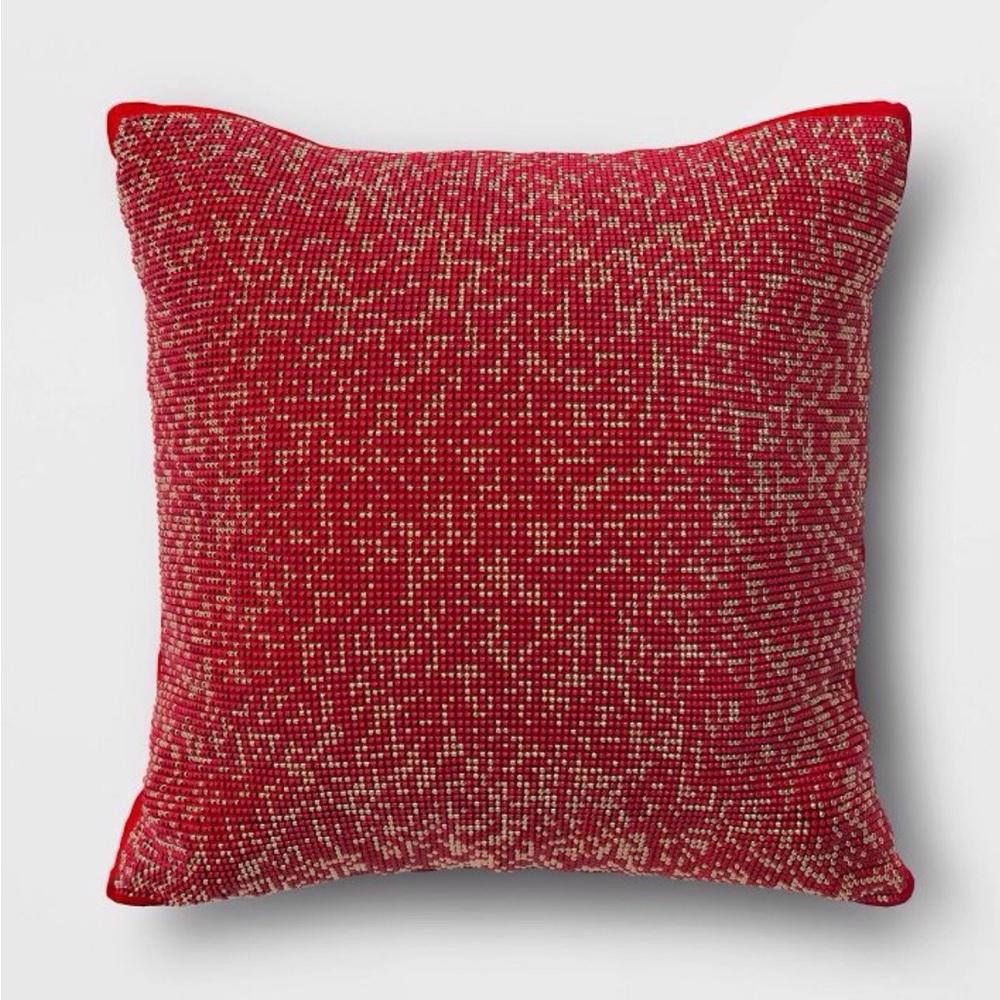 Mini Beaded Square Throw Pillow - Threshold